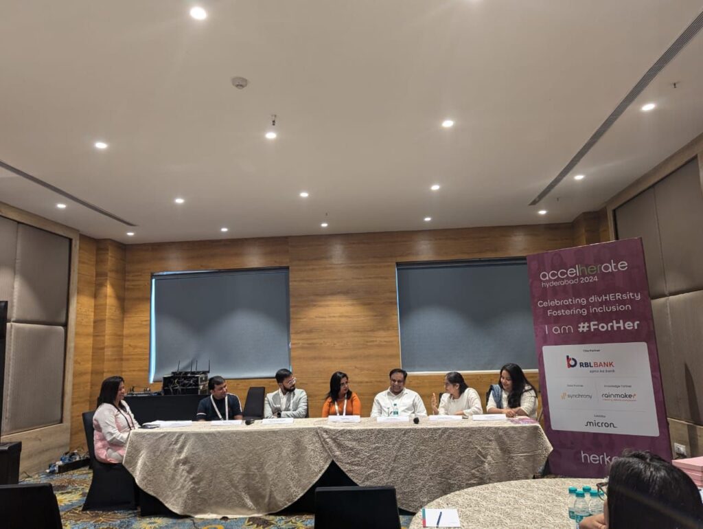 Speaking at AccelHERate 2024 on Building Inclusive Hybrid Workplaces 4